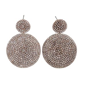 Rose Gold Circle Earrings