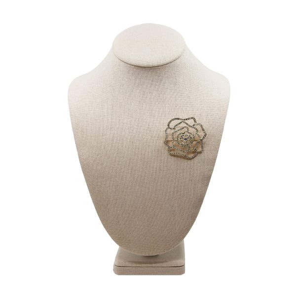 Gold Rose Brooch